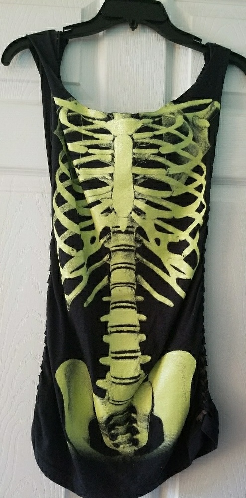 Glow in the dark skeleton dress